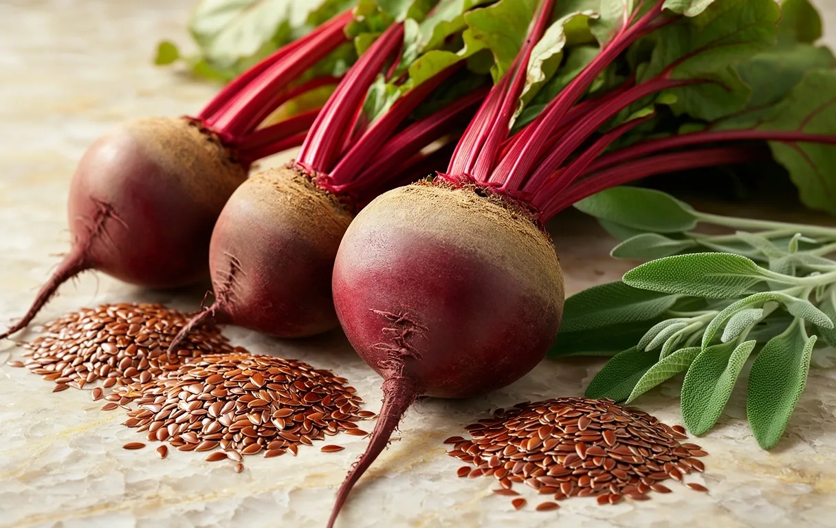 Wholesome ingredients on marble